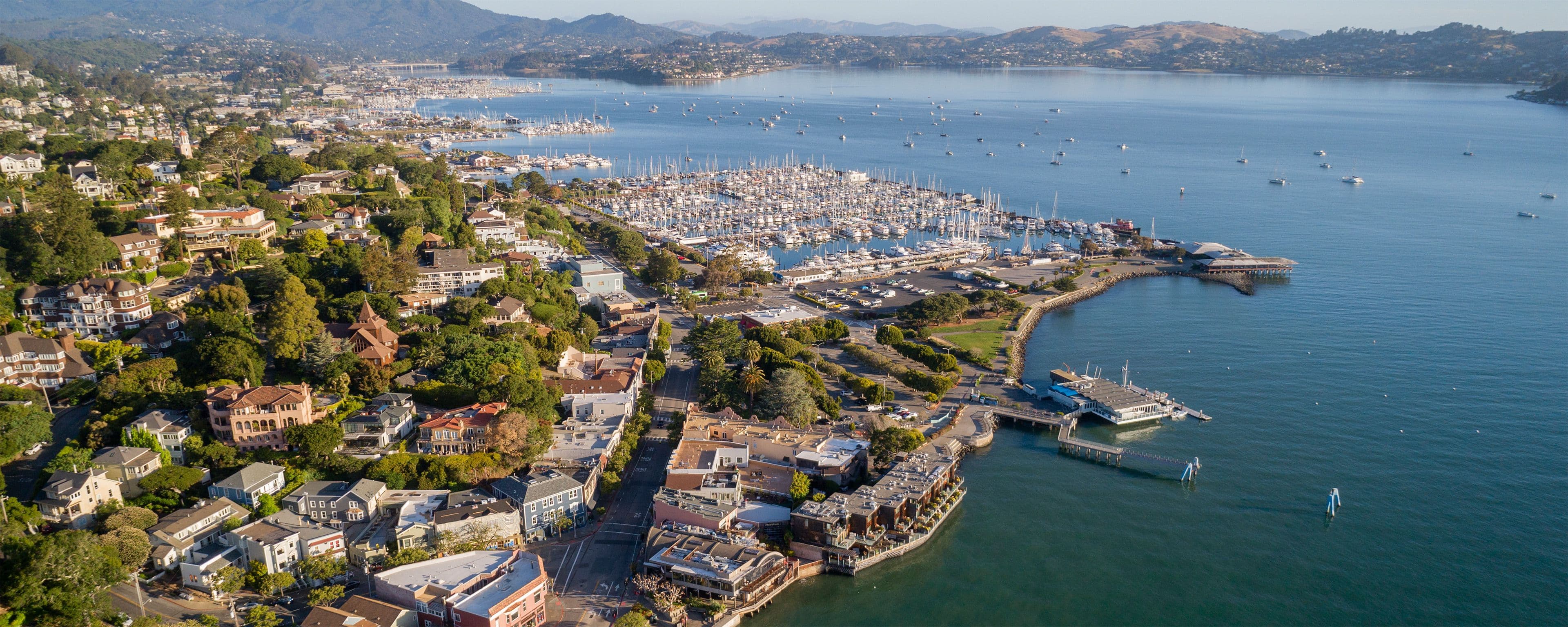 image of Sausalito from air