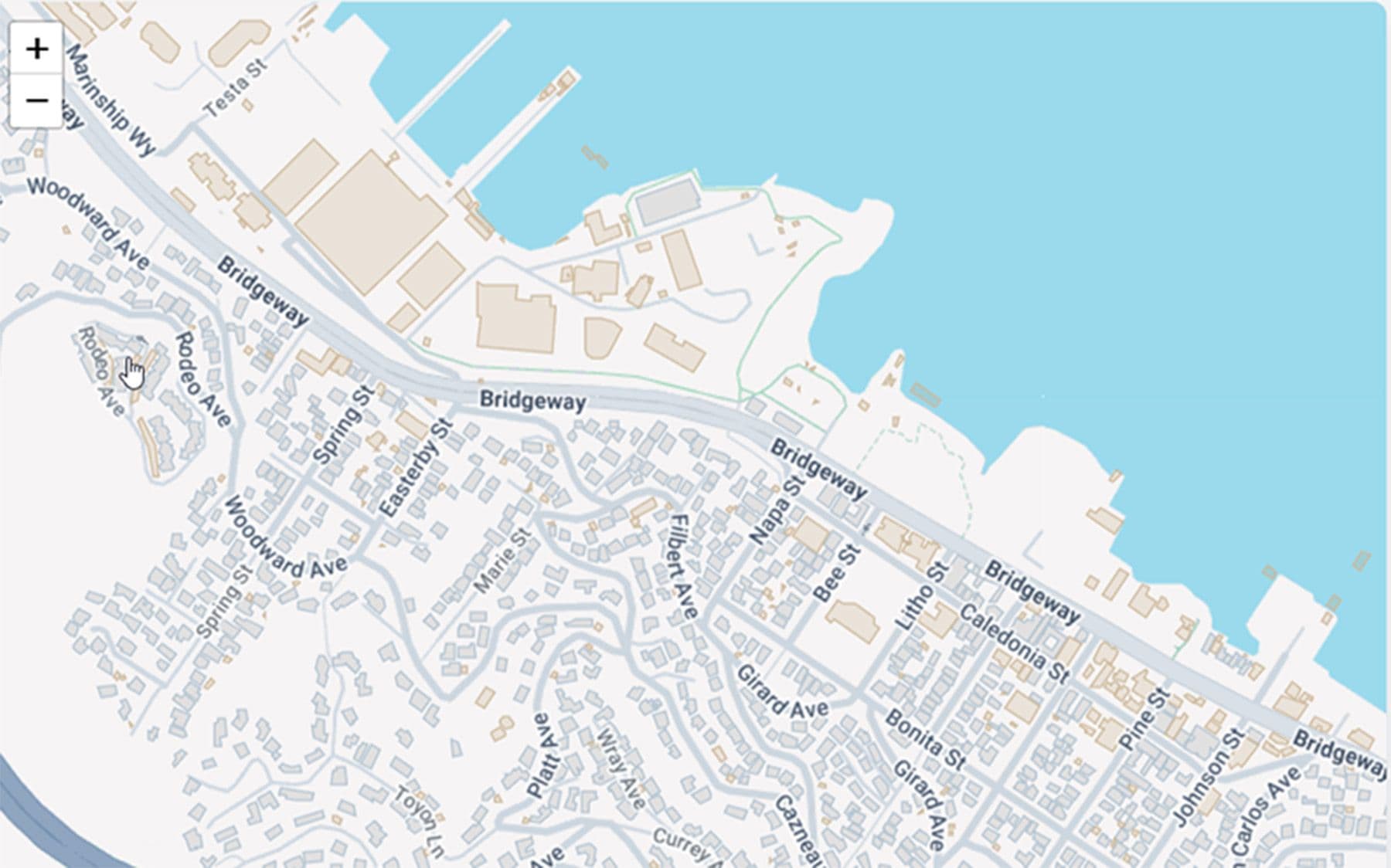 map of sausalito