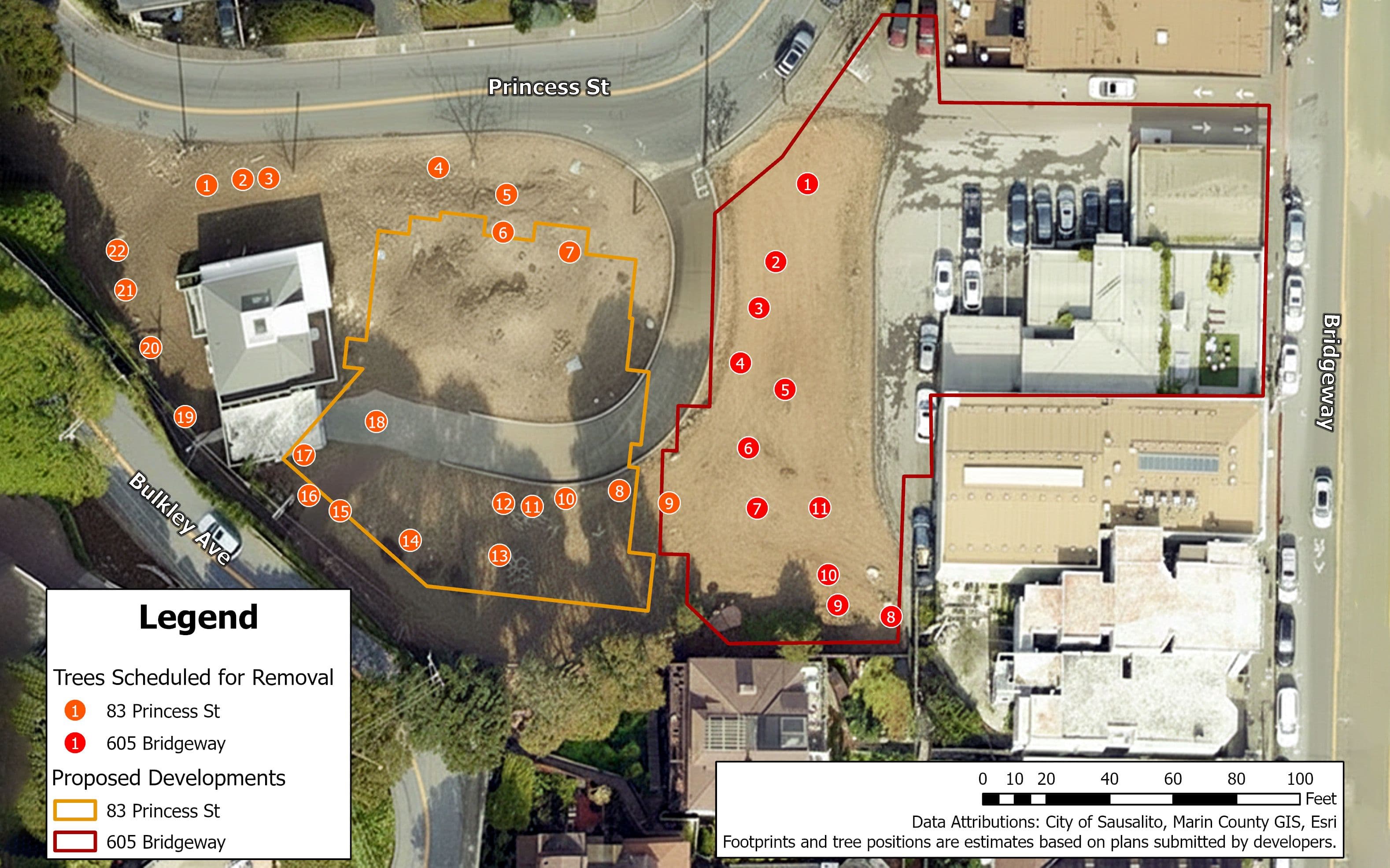 Rendering of Princess Grove after the trees are removed