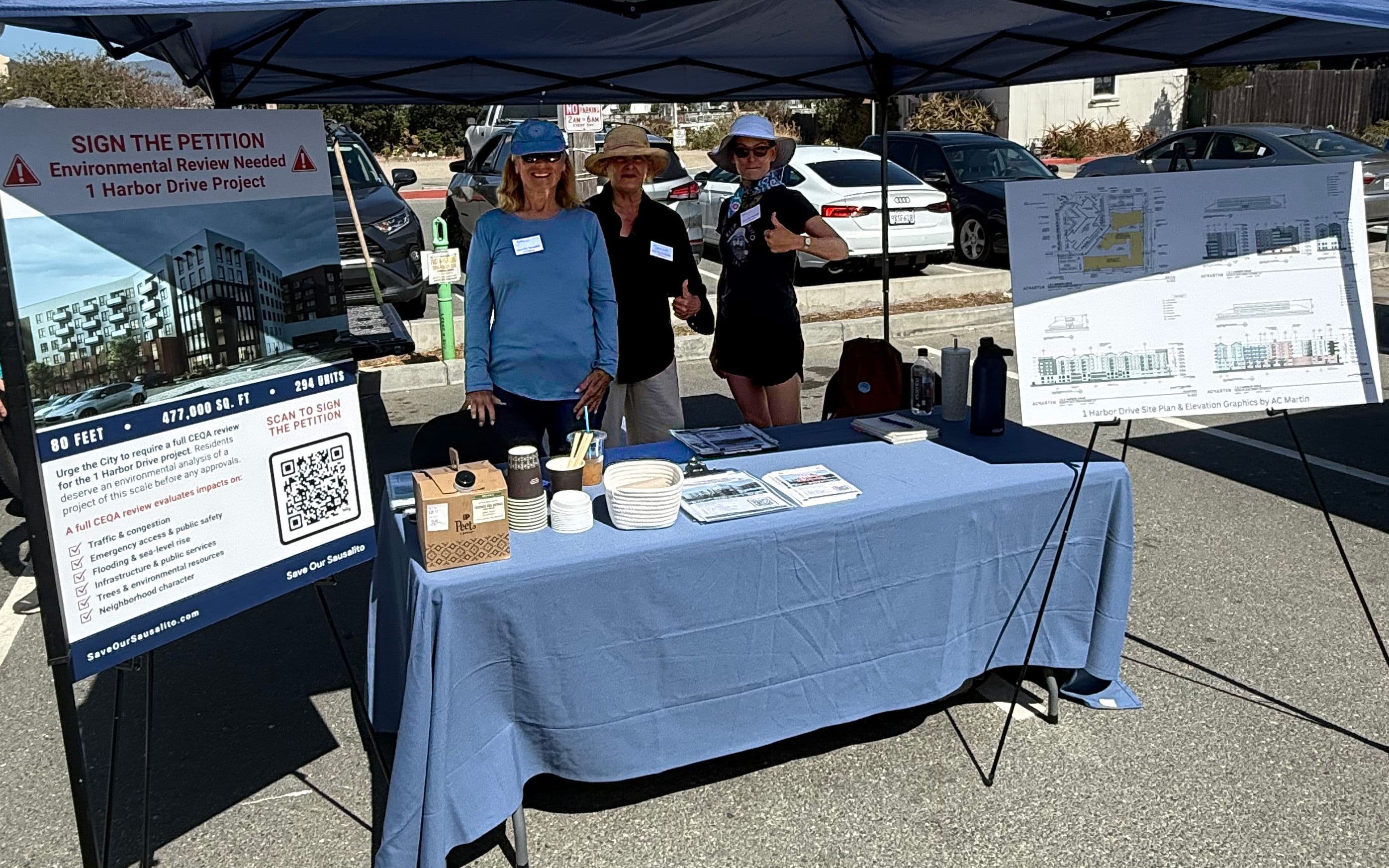 SOS Volunteers at Sausalito Farmers Market